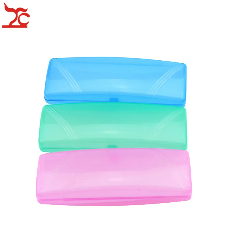 전문가용 투명 선글라스 케이스, 남녀공용 하드 플라스틱 일반 안경 홀더 박스, 휴대용 보관 안경 케이스 파우치, 4 가지 색상 