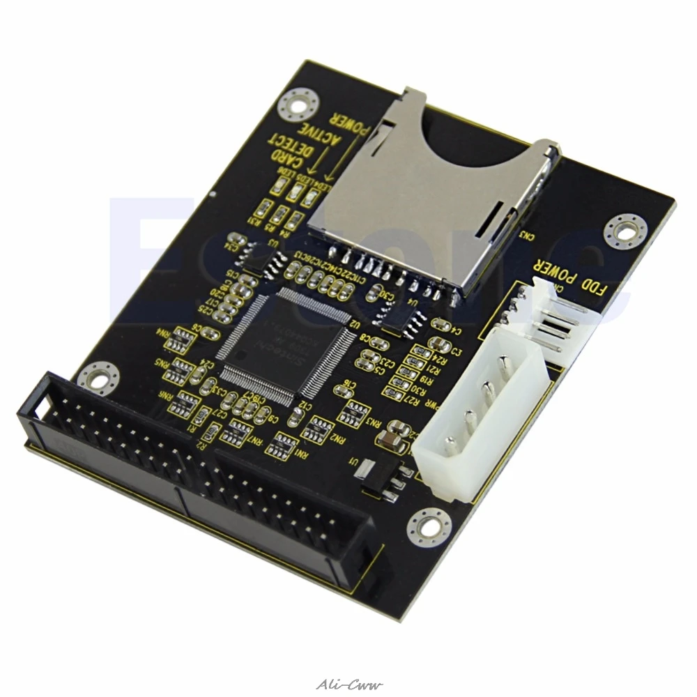 

HOT SD To 3.5" 40Pin Male IDE Hard Disk Drive Adapter Card 3.5 IDE
