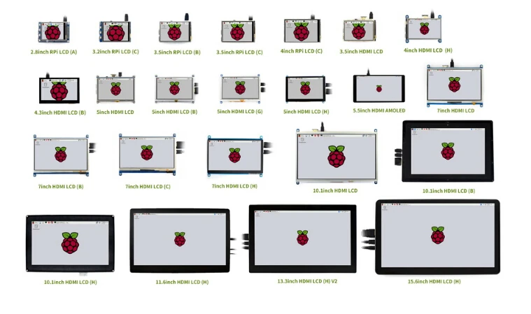 Waveshare 1024x600 10,1 дюймов HDMI lcd(H) емкостный сенсорный экран для Raspberry Pi BB Черный Windows 10 Мульти мини-шт