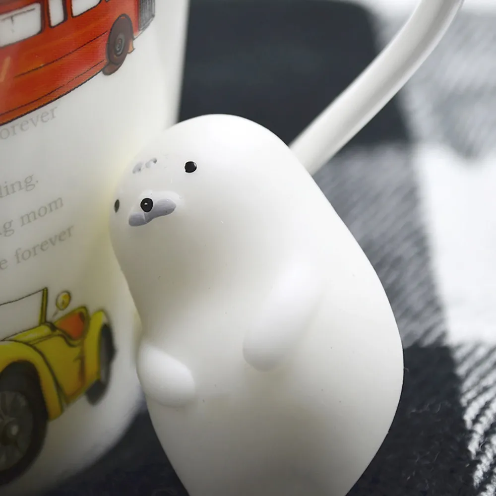 Toy kids Cute White Seal Healing Squeeze Abreact Fun stress relief toys Gift TPR Joke Decor house show window cafe Toys