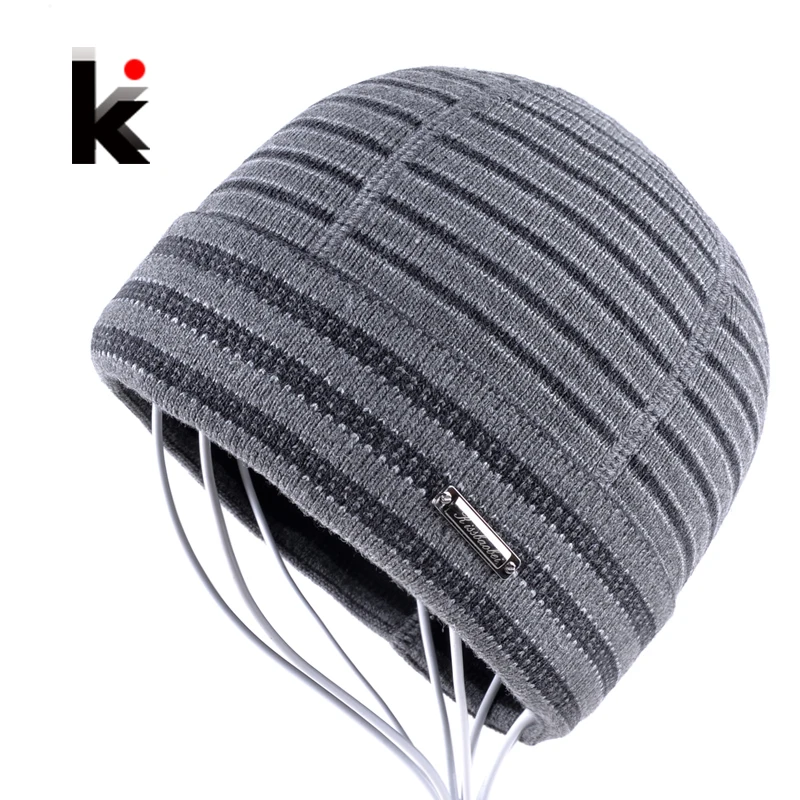 

Winter Hats Beanies For Men Gorro Beanie Fringe Designer Plus Velvet Hat Knitted Caps Bonnet Mens Skullies Touca Inverno