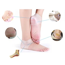 1 пара подошвенный фасциит амортизирующий силиконовый гелевый рукав дышащий защитный каблук трещины Ноги Уход за кожей облегчение боли