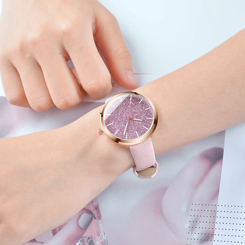 

Women Watch Luxury Brand Casual Simple Quartz Clock For Women Leather Strap Wrist Watch Reloj Mujer Drop Shipping montre femme
