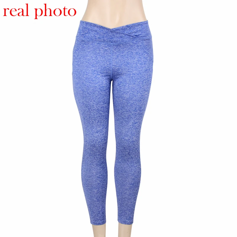 Simenual رفع عالية الخصر طماق المرأة الرياضية 2018 athleisure كمال الاجسام ruched يغطي الرجل اللياقة البدنية الملابس رياضي jegging