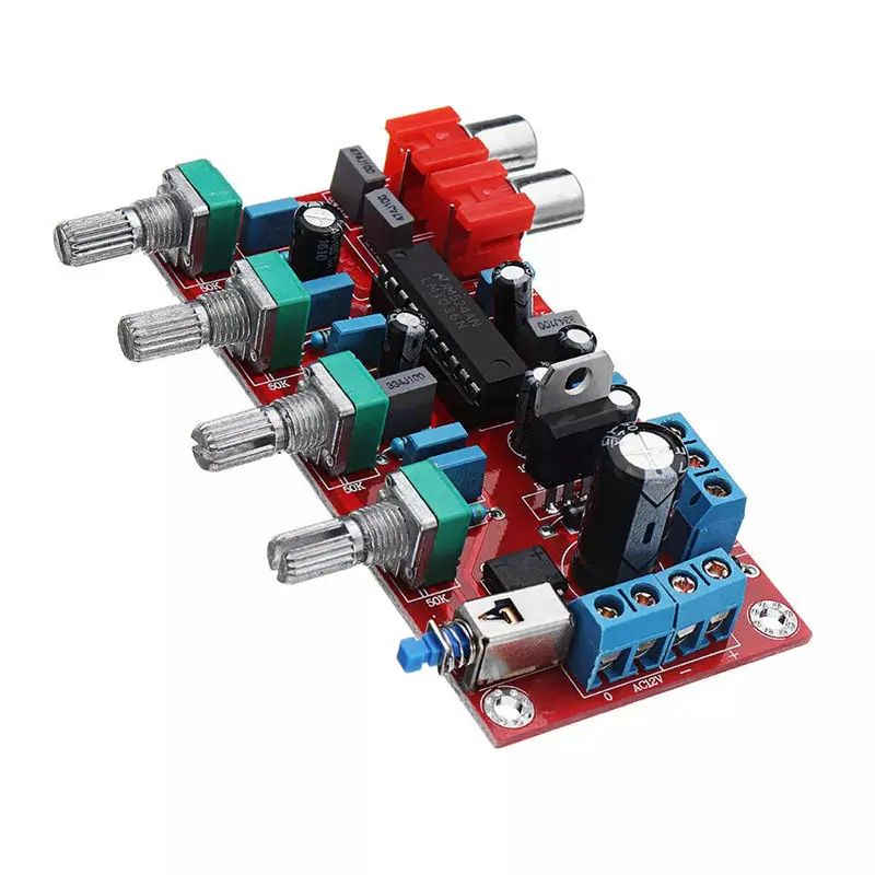 Горячие AMS-Lm1036 Op-AMP HIFI усилитель предусилитель Объем Тон Eq управление доска для усилители домашние Бесплатная