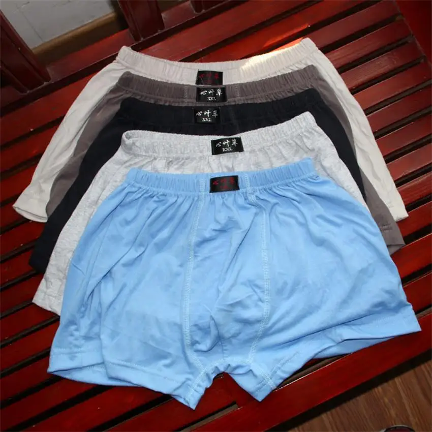 5Pcs/Lot Wholesale cuecas sexy masculina boxer Men's cotton underwear