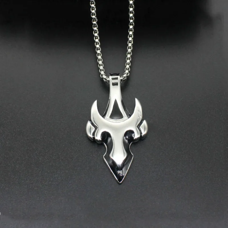 

Мужской кулон с черепом Викинга, винтажный этнический талисман из нержавеющей стали в стиле панк