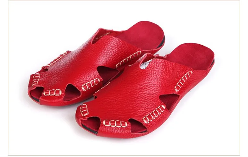 CEYANEAO/женские сандалии; сандалии-гладиаторы из натуральной кожи; коллекция года; женская летняя обувь; пляжные шлепанцы; женская обувь(3166