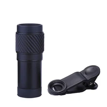 Телескоп для телефона 7x18 Монокуляр черный HD портативный Монокуляры с адаптером для телефона зажим для наружного кемпинга пешего туризма наблюдение за птицами