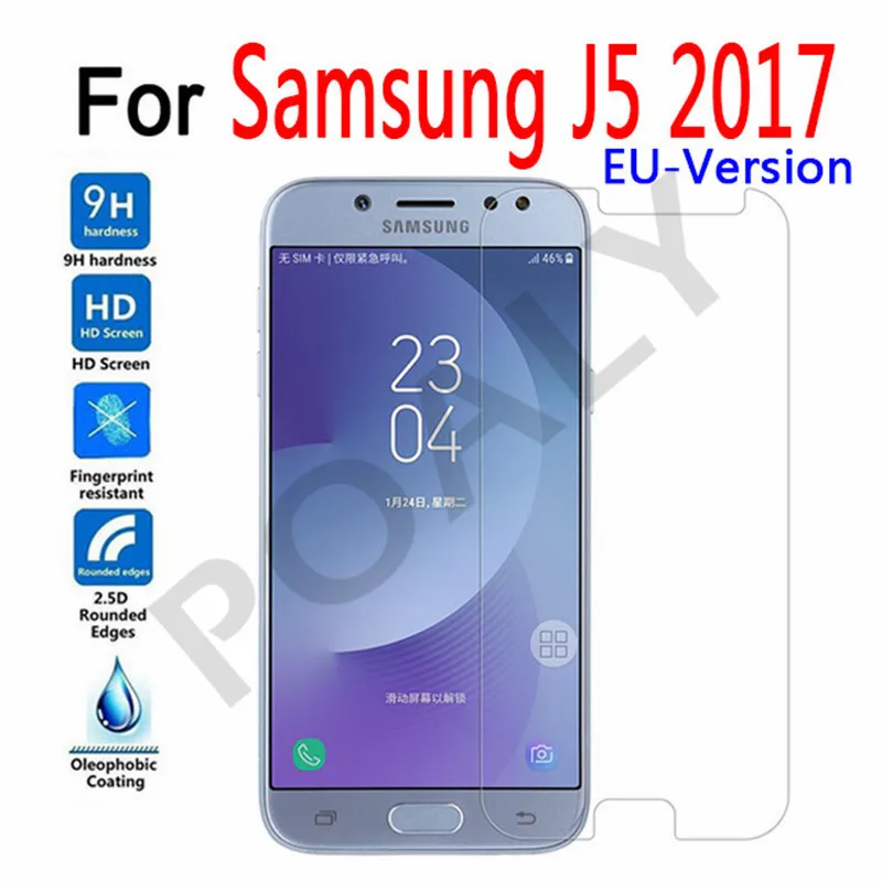 

Tempered Glass For Samsung Galaxy J5 2017 J530 J5 Pro SM-J530F EU-Version Screen Protector Glass For Samsung J5 2017 Glass Film