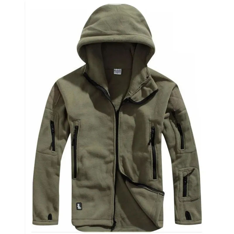  Winter Tactical Jacket Military Uniform Soft Shell Fleece Hoody Jacket Men Thermal Clothing Casual 