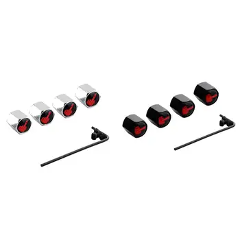 

New 4PCS Universal Finger Styling Logo Emblem Case Tire Valve Core Cap Anti-theft Finger Car Wheel Tire Valve Caps Covers