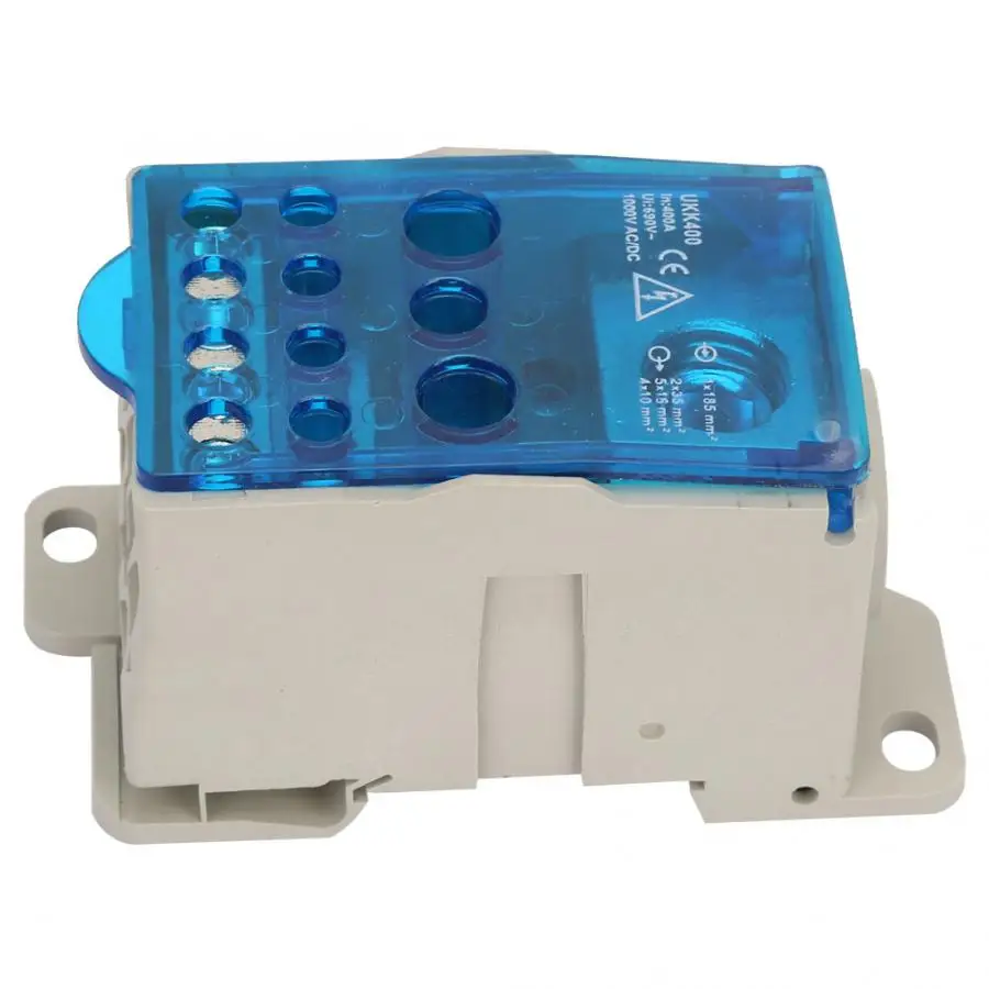 UKK-400A Din Rail Terminal Block Distribution Box Universal Power Junction Box