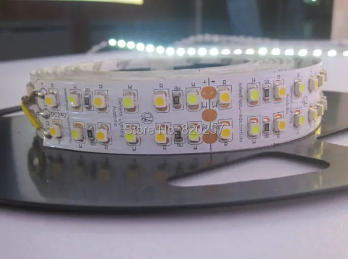 Crazy Sale ACR DHL EMS free shipping 20m/lot 5m/reel 24V 3528 1200 smd led CCT color temperature adjustable and dimmable strip white+warm white 