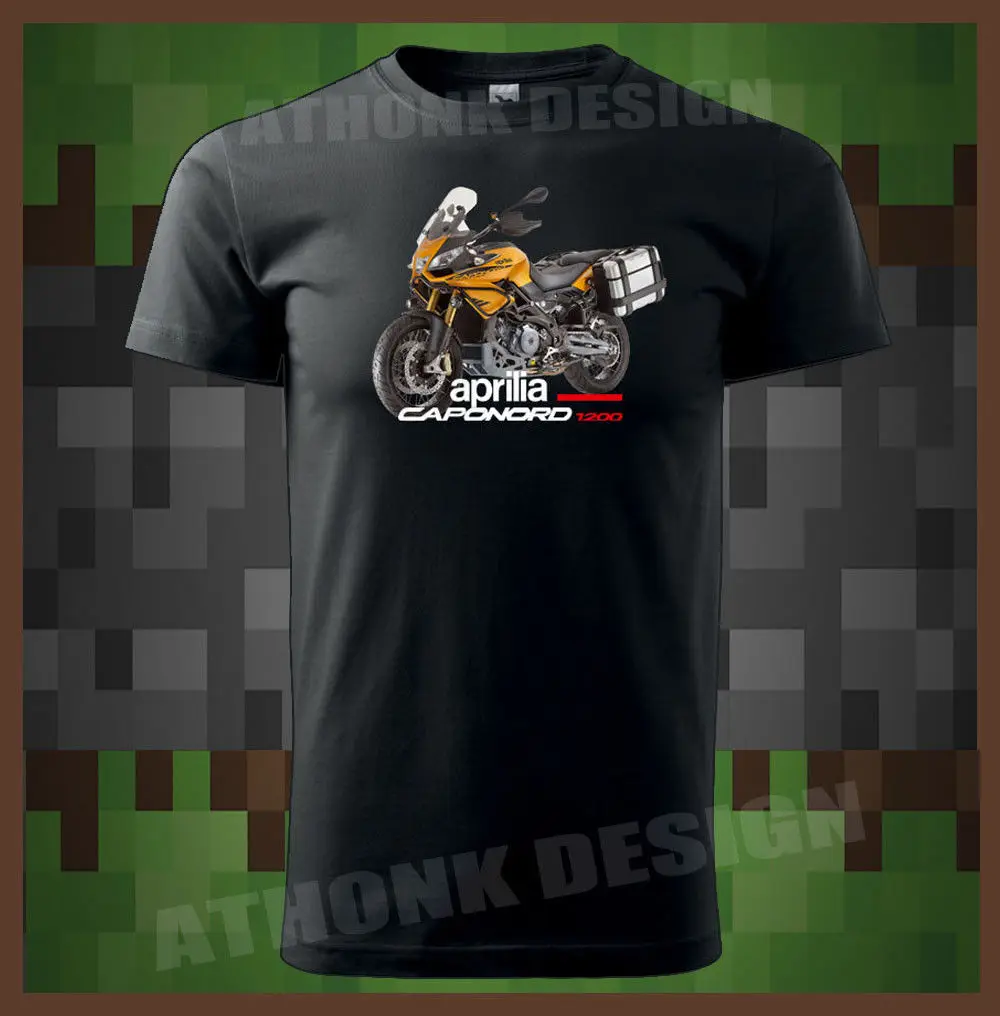 T-Shirt Men 2019 New Print Men T-Shirt Summer New Italy Classic Motorcycle Motorrad Caponord 1200 Men'S T-Shirt Nerd T-Shirts
