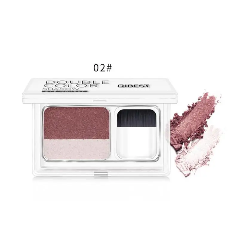 Magazine Lazy Eyeshadow Stamp Eye Shadow Double color Shimmer Palette водонепроницаемый стойкий натуральный макияж для глаз телесного цвета