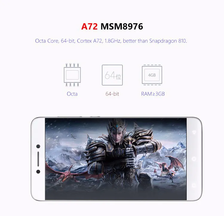 Coolpad Cool 1 C103 4GB RAM 32GB ROM Qualcomm Snapdragon 652 1.8GHz Octa Core 5.5 Inch FHD Screen Dual Camera Android 6.0 4G LTE Smartphone