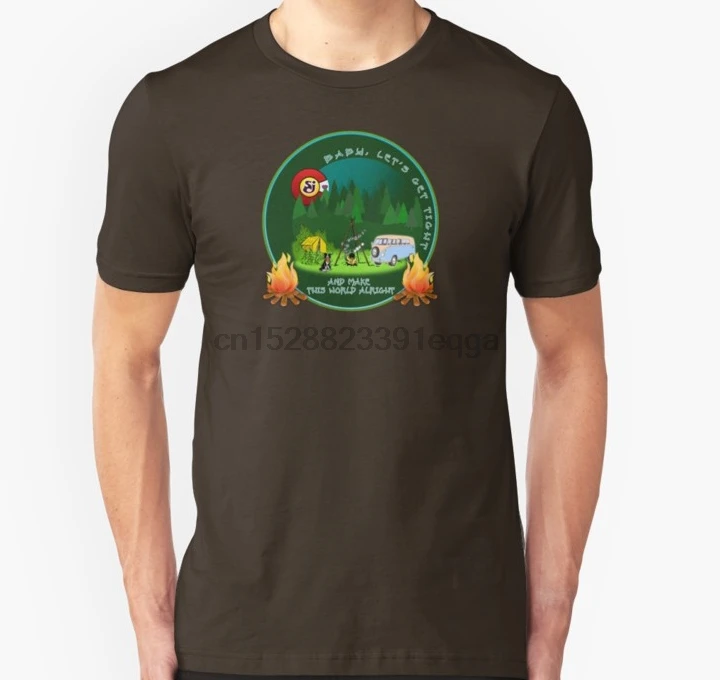 

Men Short sleeve tshirt GET TIGHT SCI String Cheese Incident Camping Bonfire T Shirt Women t-shirt