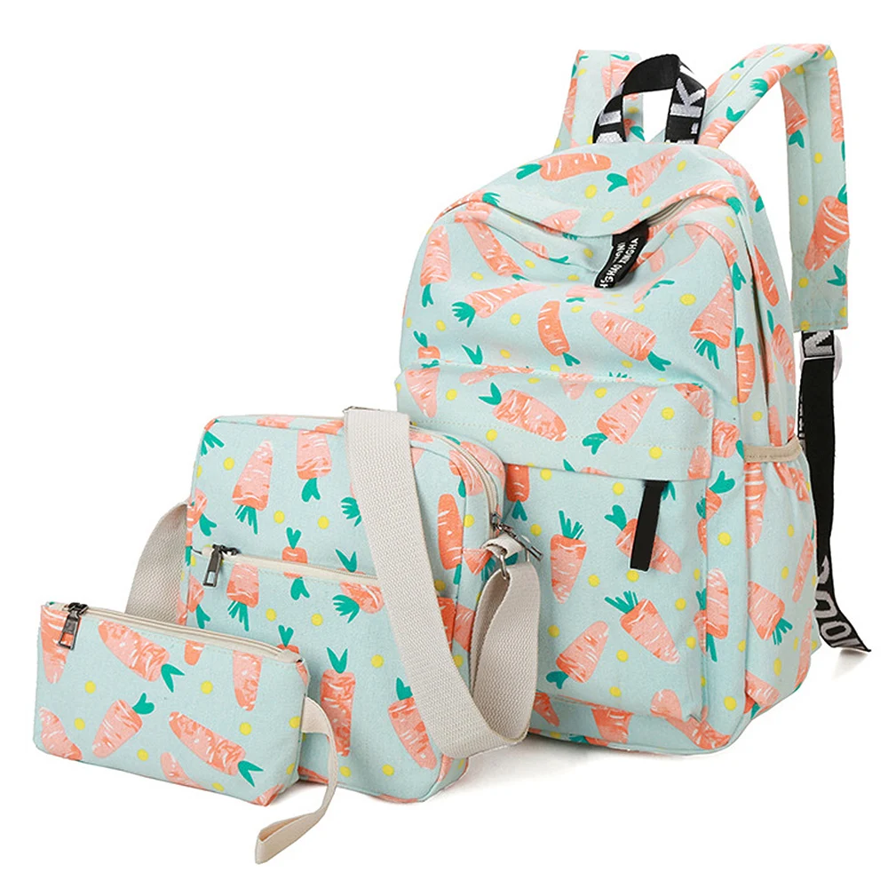 Light blue 1 комплект женская школьная сумка, рюкзаки, сумки для путешествий, сумка через плечо - Цвет: Light blue