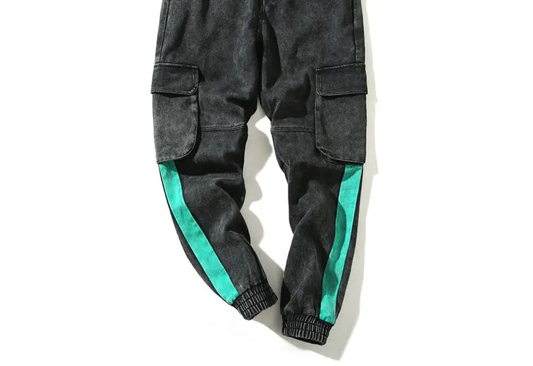 Осень Новая мода Cargo Joggers Для мужчин хлопок Повседневное уменьшают уличной Для мужчин s бегунов Брюки