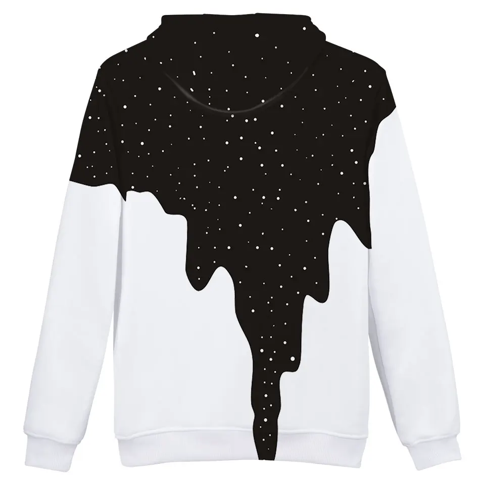 Горячая Пролитая молочная космическая Галактика 3d печать толстовки для мужчин/женщин забавные толстовки с капюшоном модная одежда XS-4XL одежда Топ