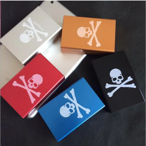 2018 new fashion metal cigarette case supre ultra thin Aluminium alloy box can held 20 cigarettes | Дом и сад