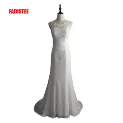 FADISTEE Новое поступление элегантные Свадебная вечеринка платья Кружева Vestido de Festa русалка аппликации бисером sexy спинки