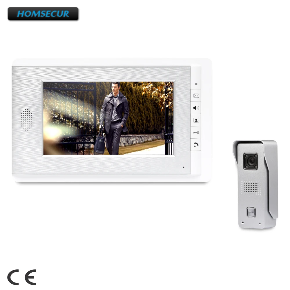 

EU Delivery HOMSECUR 7" Video Security Door Phone with Intra-monitor Audio Intercom for Home Security : XC002+XM708-S