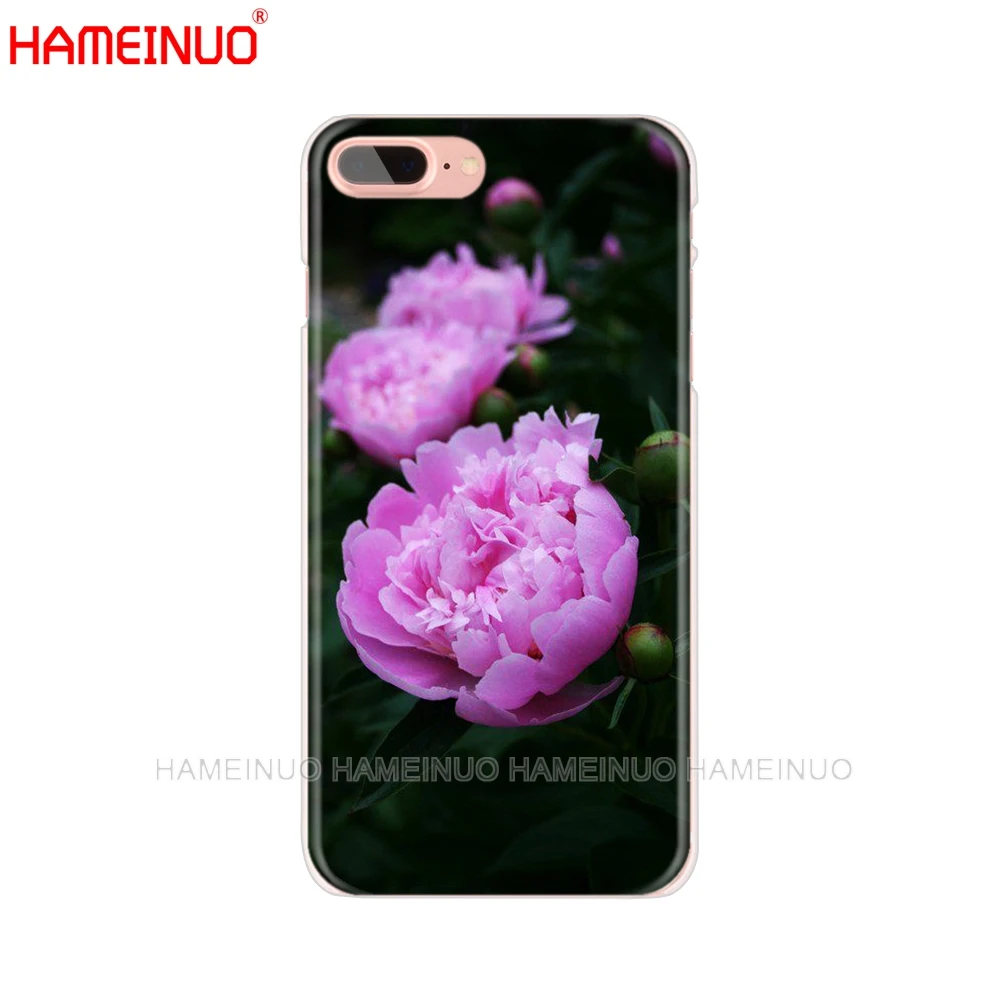 HAMEINUO Модный чехол для мобильного телефона с фиолетовыми летними пионами цветами