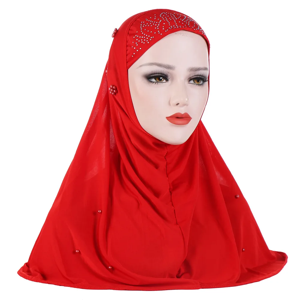 Женский шарф Мусульманский Хиджаб Шарф простой хиджаб шелковая накидка мусульманский головной платок хиджаб исламский платок дамская