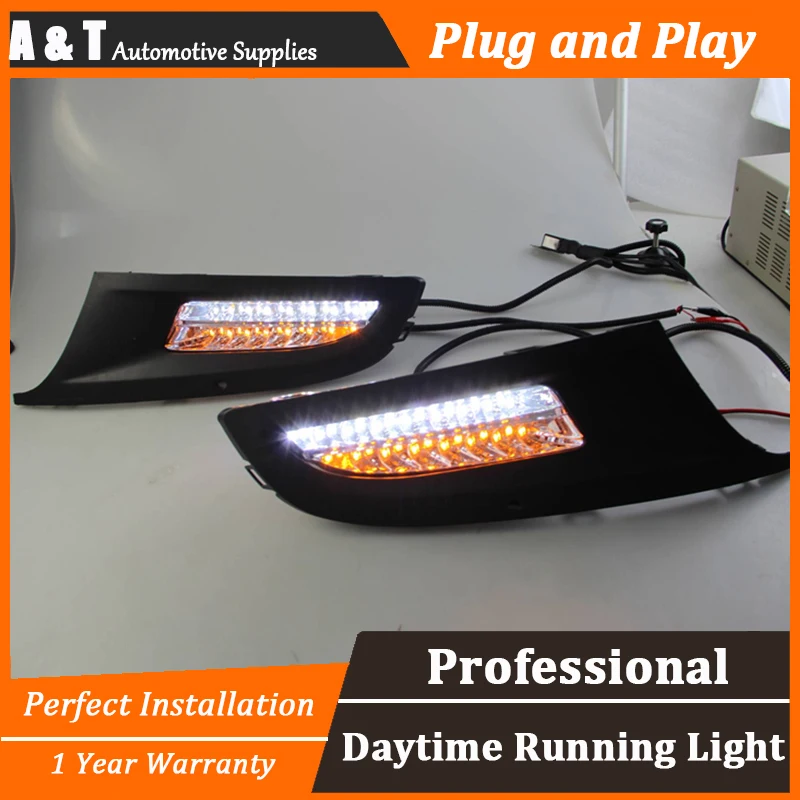 A T car styling For VW POLO LED DRL For POLO High brightness guide LED DRL