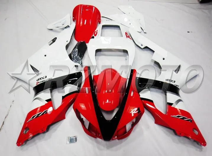 ABS полный обтекатель комплект подходит для Yamaha YZF-R1 YZF1000 R1 1998 1999 98 99 обтекатель комплект кузова горячая Распродажа Красный Белый