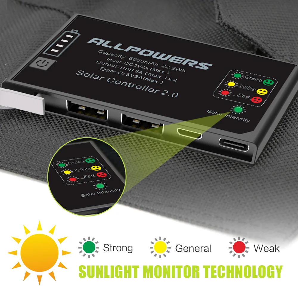 ALLPOWERS Rechargeable Solar Panel Charger Portable Solar Cell Charger for iPhone iPad Samsung HTC Sony Huawei Xiaomi Nokia LG. ALLPOWERS Rechargeable Solar Panel Charger Portable Solar Cell Charger for iPhone iPad Samsung HTC Sony Huawei Xiaomi Nokia LG.