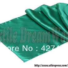 Jade 1" x 108" атласный настольный бегун Свадебные украшения/вечерние украшения/Свадебные украшения для вечеринок