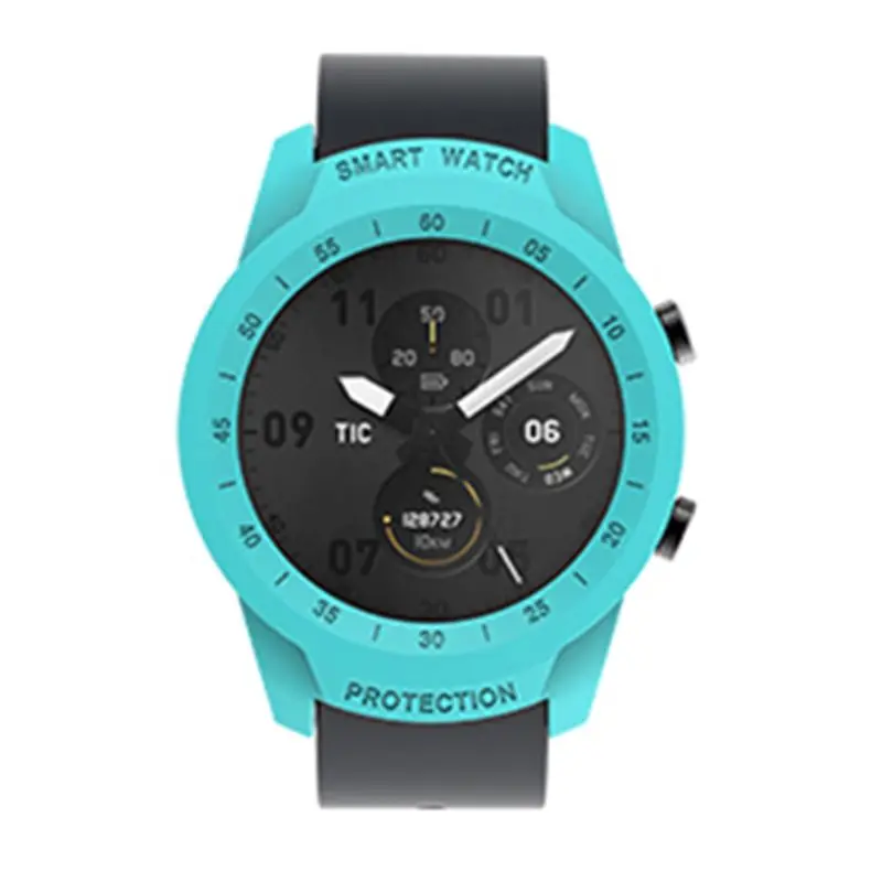 Защитный противоударный чехол Чехол бампер браслет оболочка протектор Аксессуары для Ticwatch Pro Smart Watch - Цвет: E