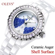 Hot Luxury Brand Diamond Fashion Rhinestone Watches Women Silver Casual Dress Clock Female Quartz Waterproof Ladies