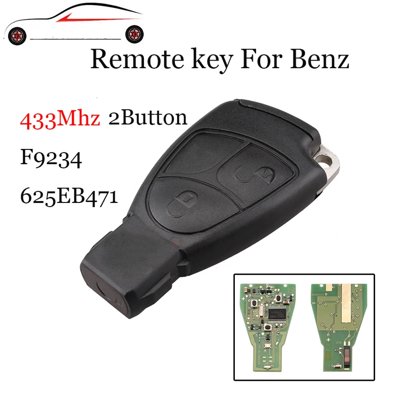 

GORBIN 433Mhz Remote Car key Fob 2Buttons For Mercedes for Benz C E ML Class Sprinter Control Circuit Board Keyless