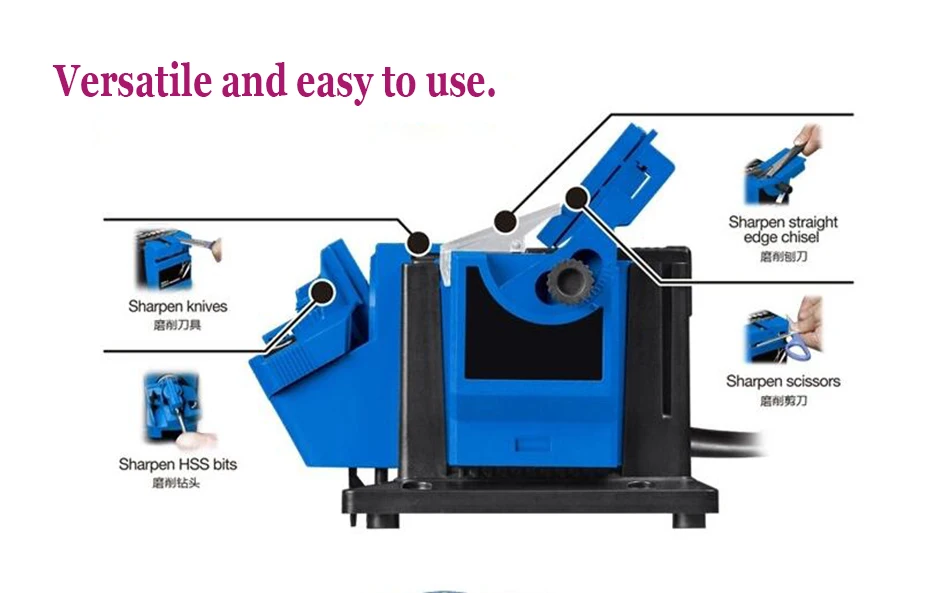 Многофункциональная электрическая точилка для ножей, шлифовальные ножницы, точилка, бытовая точилка, электроинструменты dremel