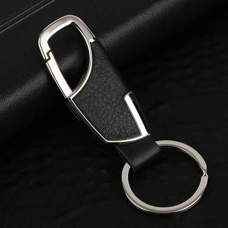 Automotive Accessories Men Leather Key Chain Metal Car Key Ring Keys