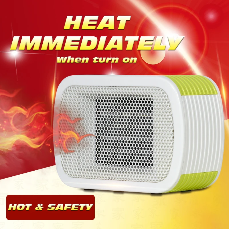 220V Electric Mini PTC Fan Heater CE Approved Air Heaters for Students