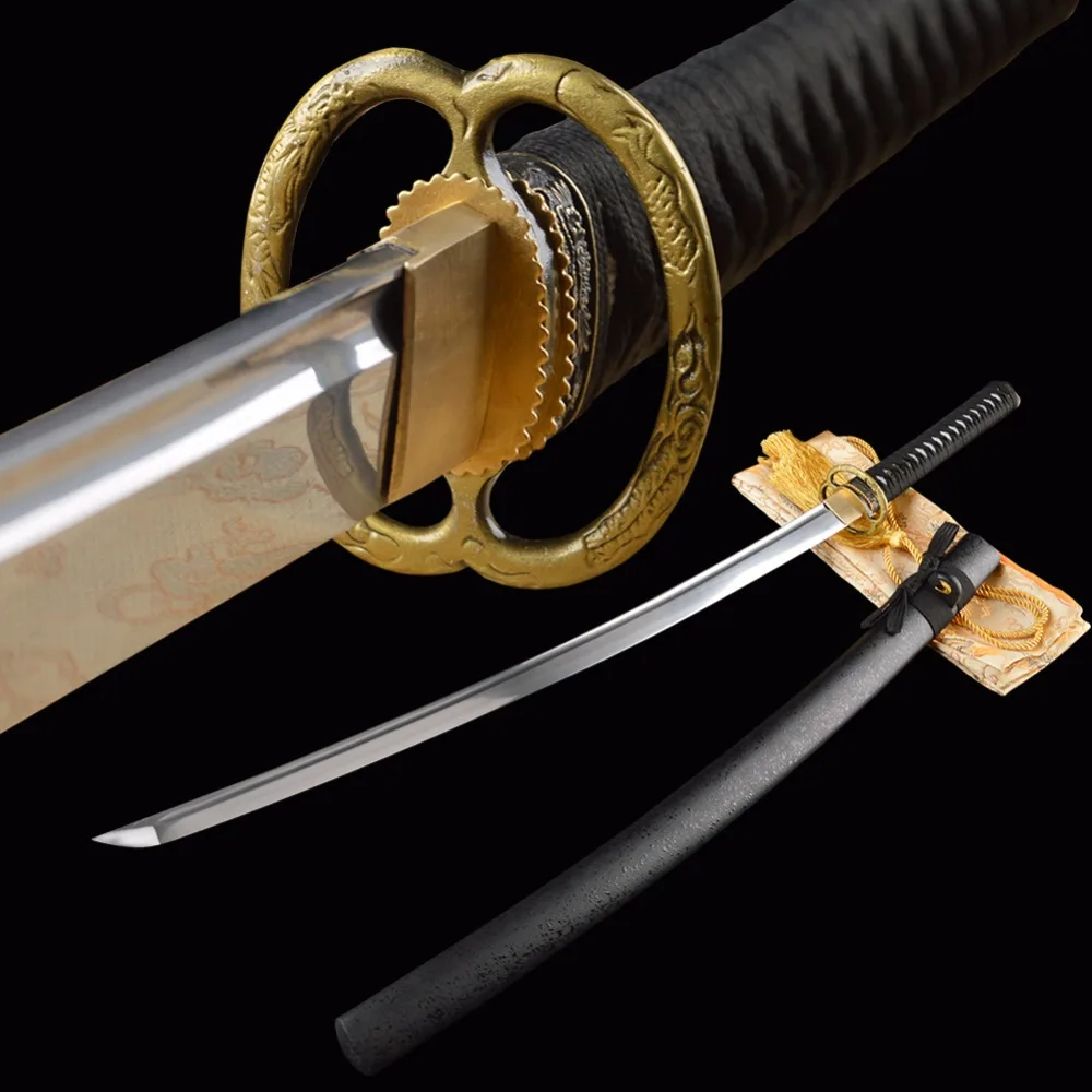 SHI JIAN резка практика самурии Меч Японский Катана Полный Tang Sharp Espada 1060 нож из
