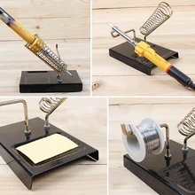 Прочный каркас паяльника металлическая подставка держатель база сварочные инструменты