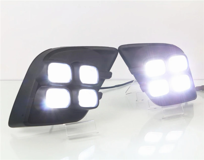 CSGJMY 1 комплект для Toyota Hilux Revo Vigo светодиодный DRL дневные ходовые огни дневной свет водонепроницаемый сигнальный Стиль