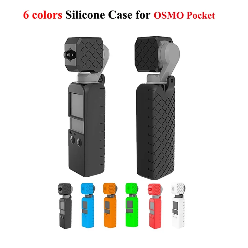 

DJI osmo pocket accessories protective silicone case + Lens Cap shell covers sleeve casing vessel for dji osmo camera