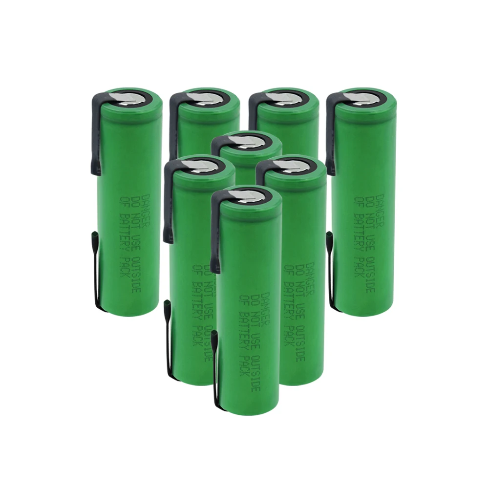 VTC6 18650 литиевая батарея 3,7 V 3000mAh литий-ионная аккумуляторная батарея US18650VTC6 30A электронная сигарета фонарик+ DIY никелевые листы - Цвет: 8  Pieces
