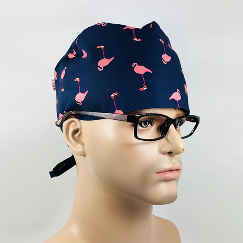 sanxiaxin Medical Scrub Surgical Nurse Cap New Pet Doctor Hat Hospital Doctor Surgery Hat Dentist Veterinary Medical Accessories