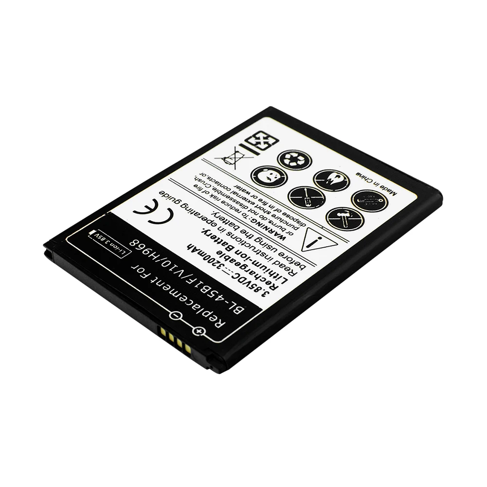 Литий-ионный аккумулятор Батарея BL-45B1F Замена 3200mAh батареи для LG V10 H968 H961N H961S H900 H901 VS990 F600L F600S F600K