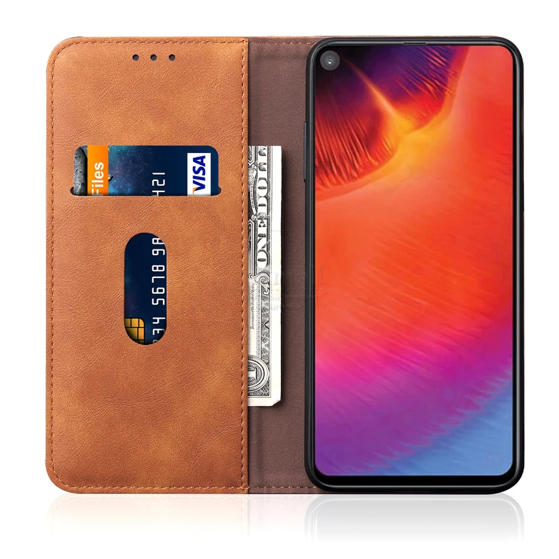 New Vintage Leather Flip Cover For Samsung Galaxy A60 Wallet Luxury Card Stand Magnet Book Cover Casual Phone Case Fundas