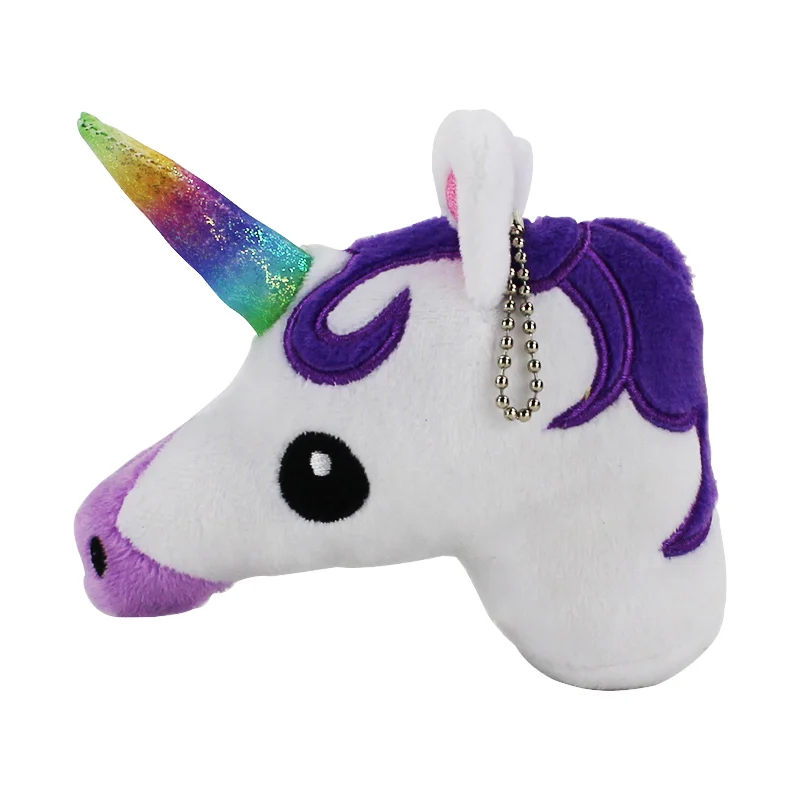 10 шт./лот единорог плюшевые игрушки куклы мягкого плюша Licorne Животные игрушки для детей сумка ключ Симпатичные Единорог брелок украшения