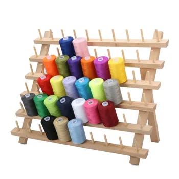 

60 Spool Wooden Thread Rack and Organizer for Sewing Quilting Embroidery 40